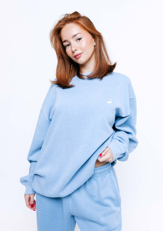 Goose Sweatshirt - Washed Blue