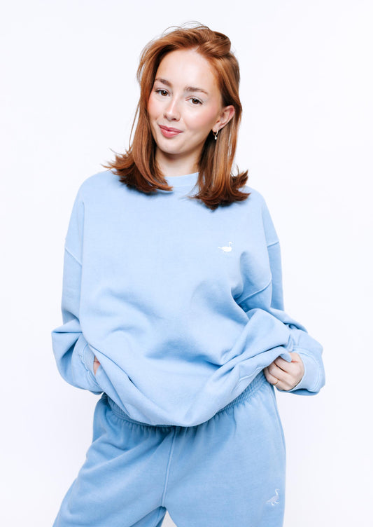 Goose Sweatshirt - Washed Blue
