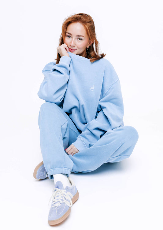 Goose Sweatshirt - Washed Blue