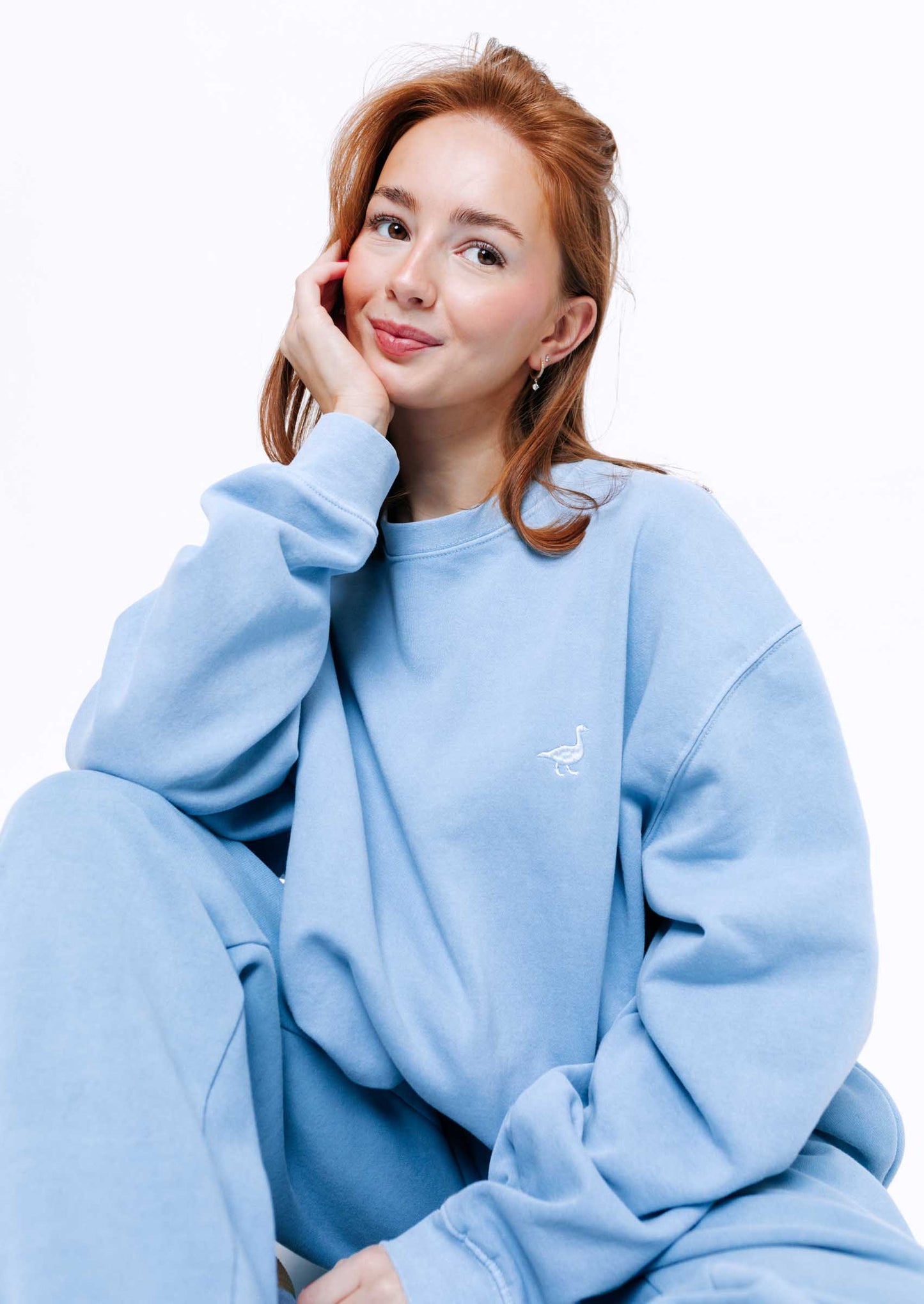 Goose Sweatshirt - Washed Blue