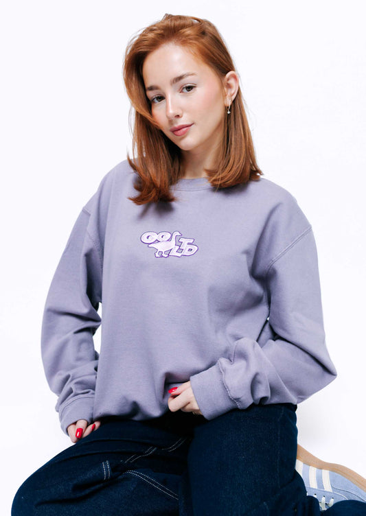 GGLTD Embroidered Sweatshirt - Dusty Lilac