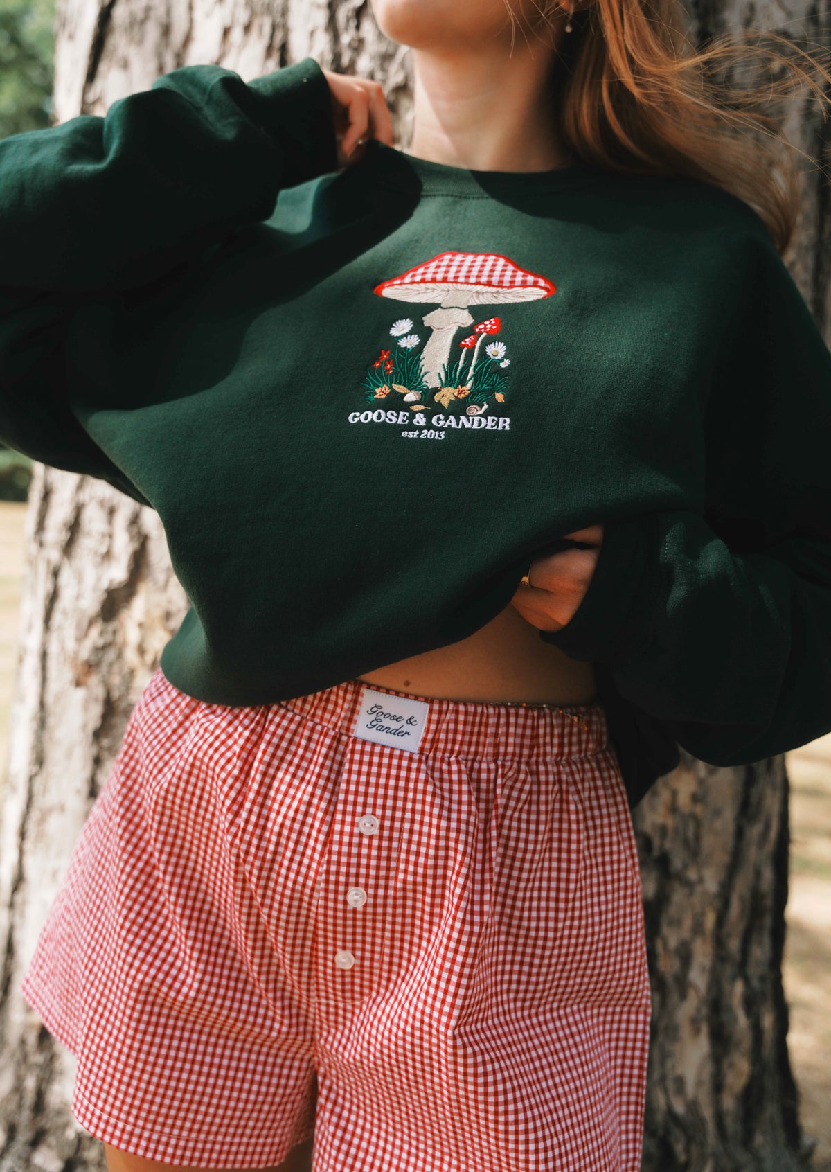 Toadstool Sweatshirt - Forest Green