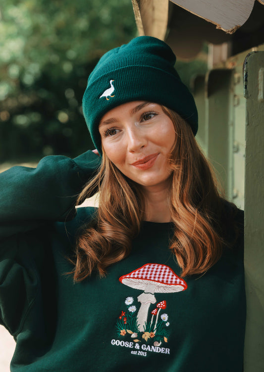 Toadstool Sweatshirt - Forest Green