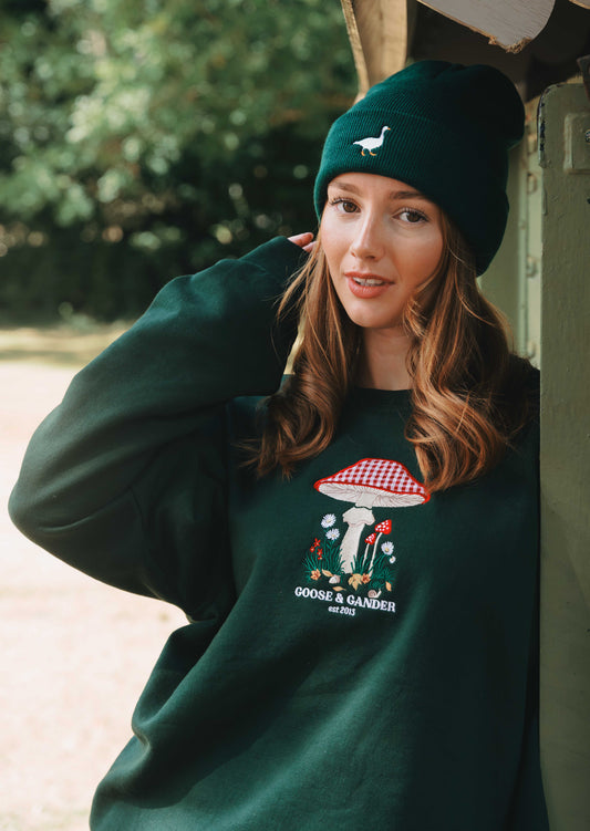 Toadstool Sweatshirt - Forest Green