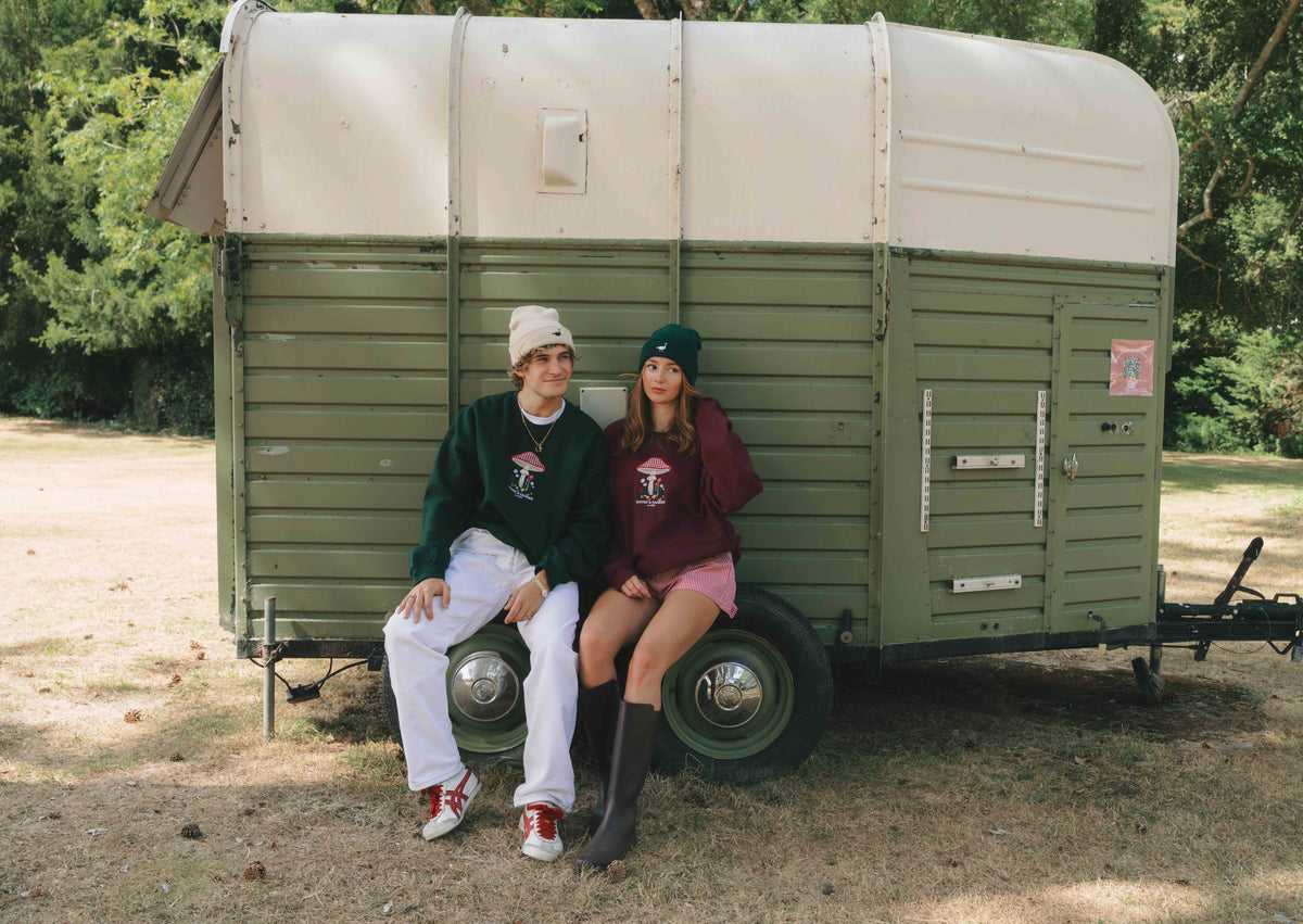 Toadstool Sweatshirt - Burgundy