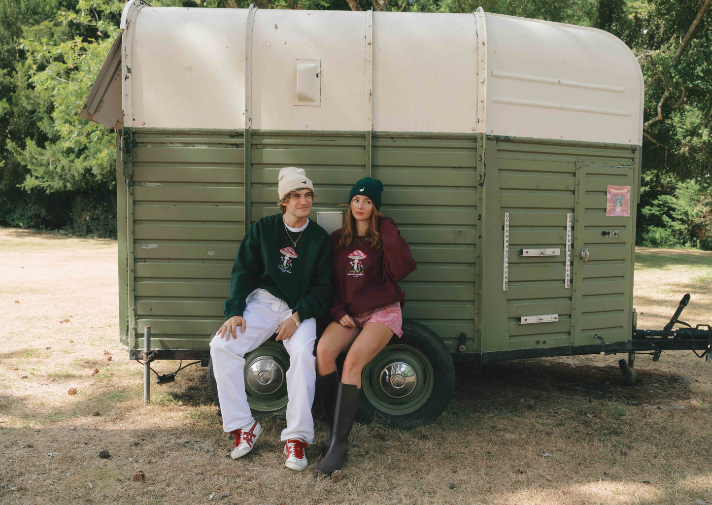 Toadstool Sweatshirt - Forest Green