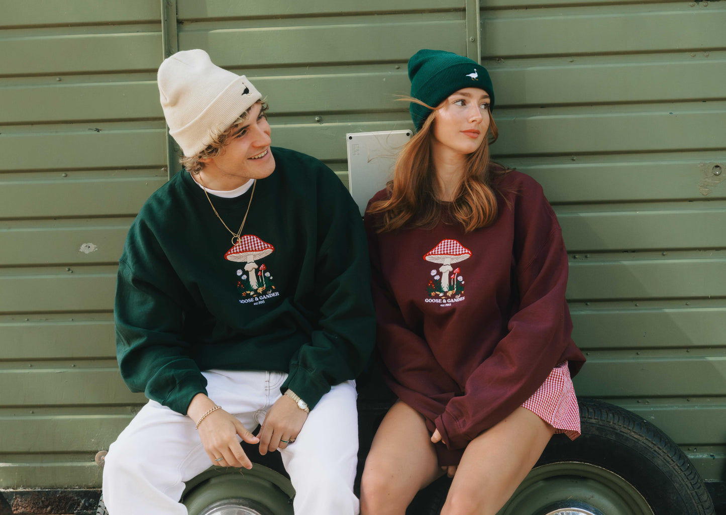 Toadstool Sweatshirt - Forest Green
