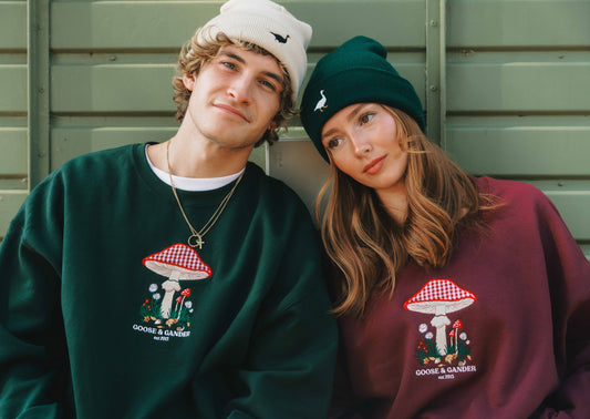 Toadstool Sweatshirt - Burgundy
