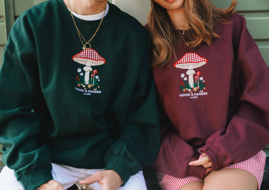 Toadstool Sweatshirt - Forest Green