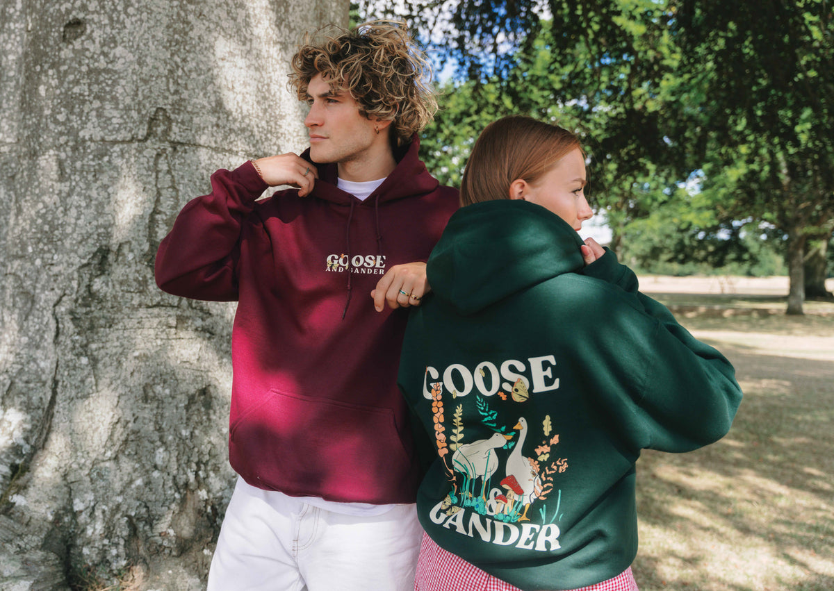 Woodland Goose Hoodie - Forest Green