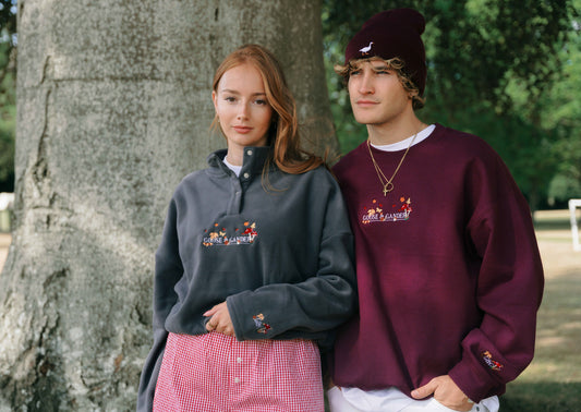 Woodland Cropped Fleece - Charcoal