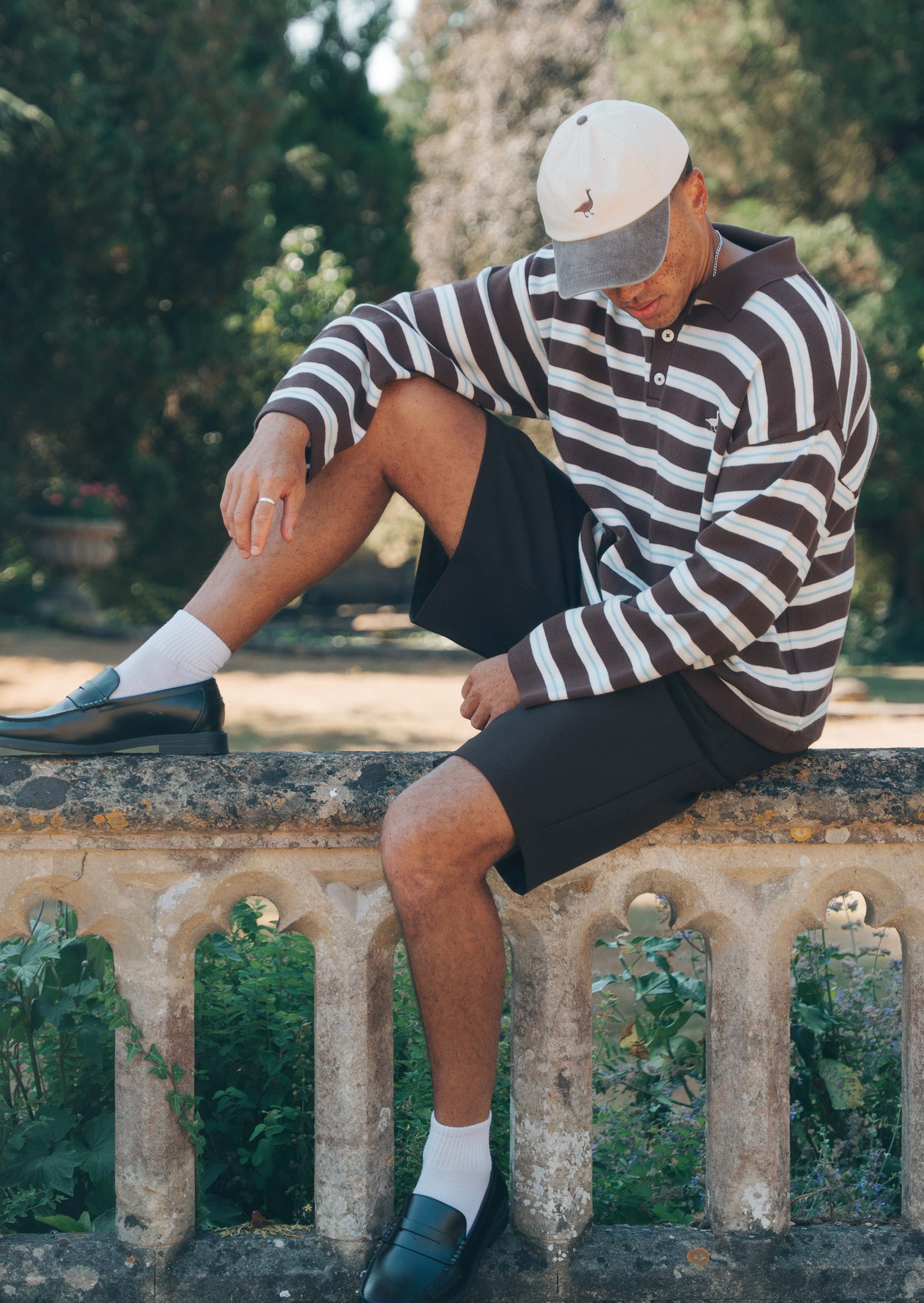 Goose Knitted Rugby Top - Chocolate