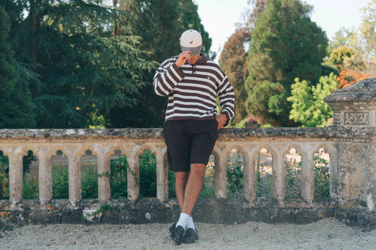 Goose Knitted Rugby Top - Chocolate