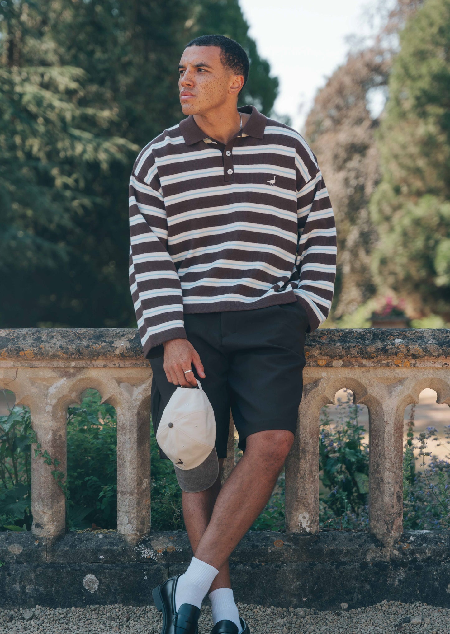 Goose Knitted Rugby Top - Chocolate
