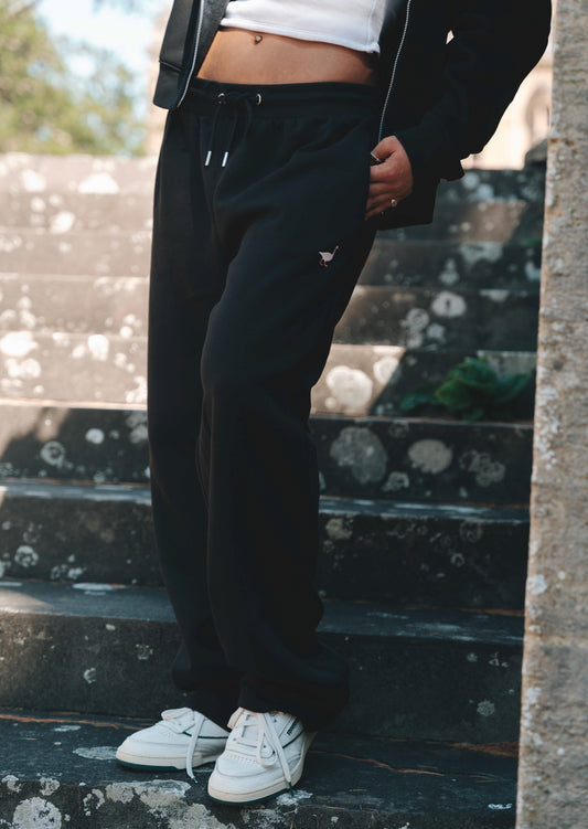 Goose Straight Leg Joggers - Black