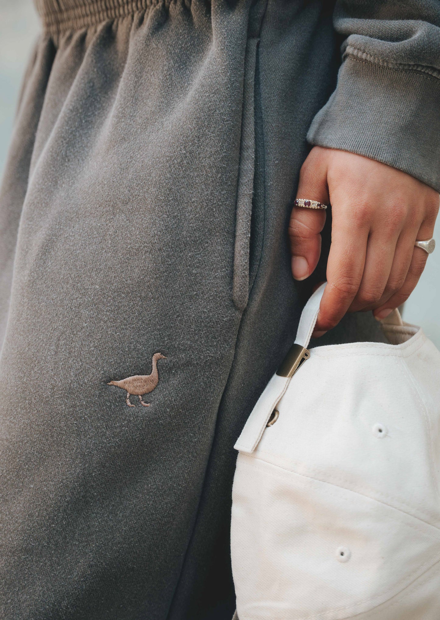 Two-Tone Washed Cap - Brown/Natural