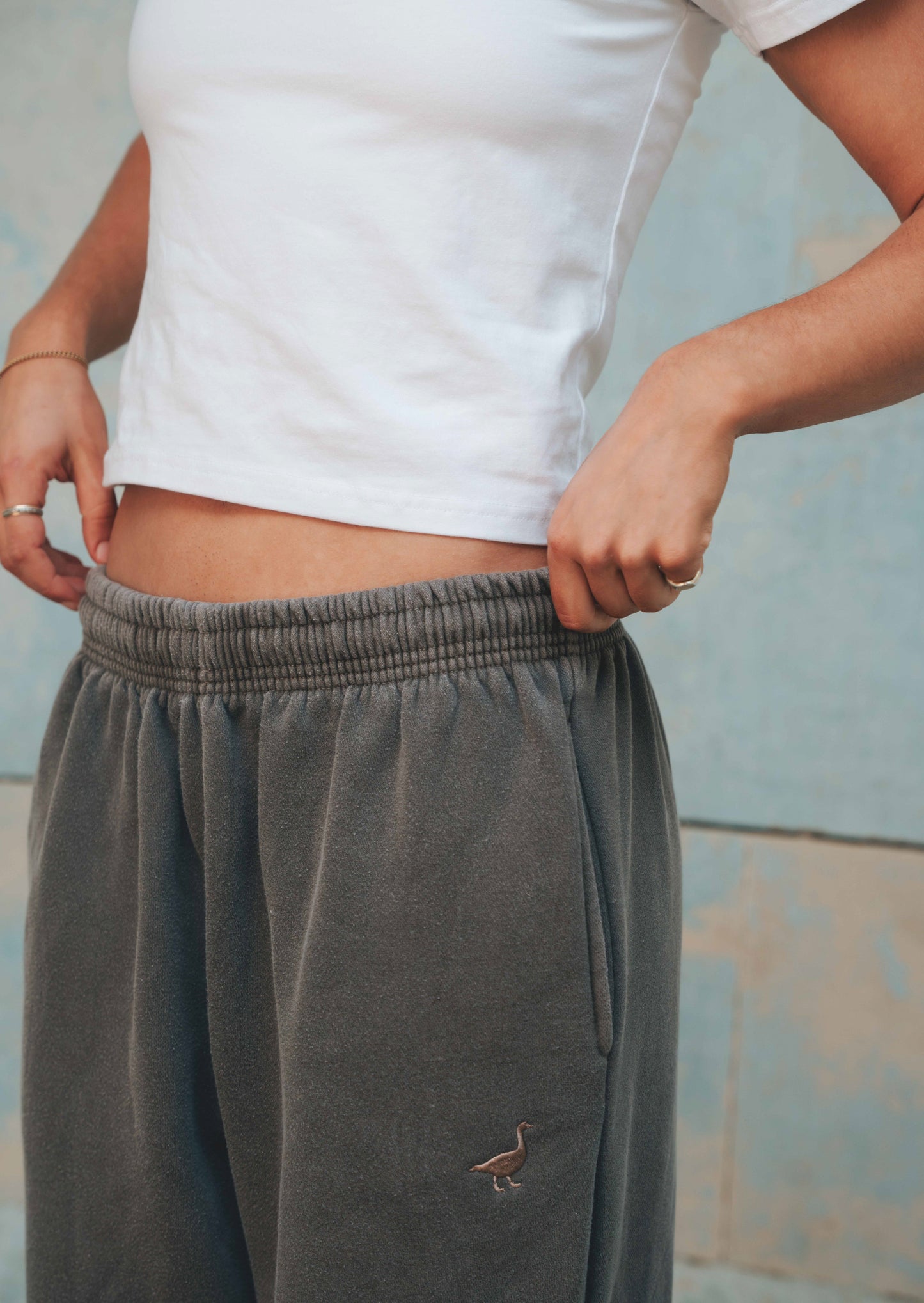 Goose Cuffed Joggers - Washed Brown