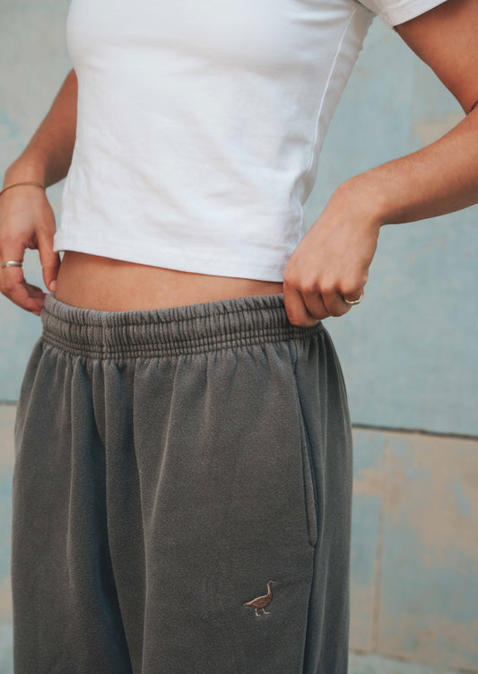 Goose Cuffed Joggers - Washed Brown