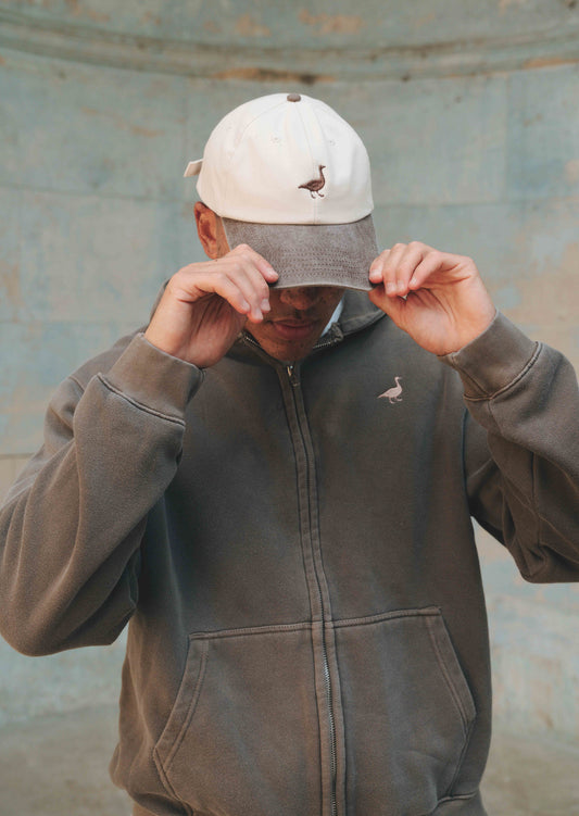 Goose Full-Zip Hoodie - Washed Brown