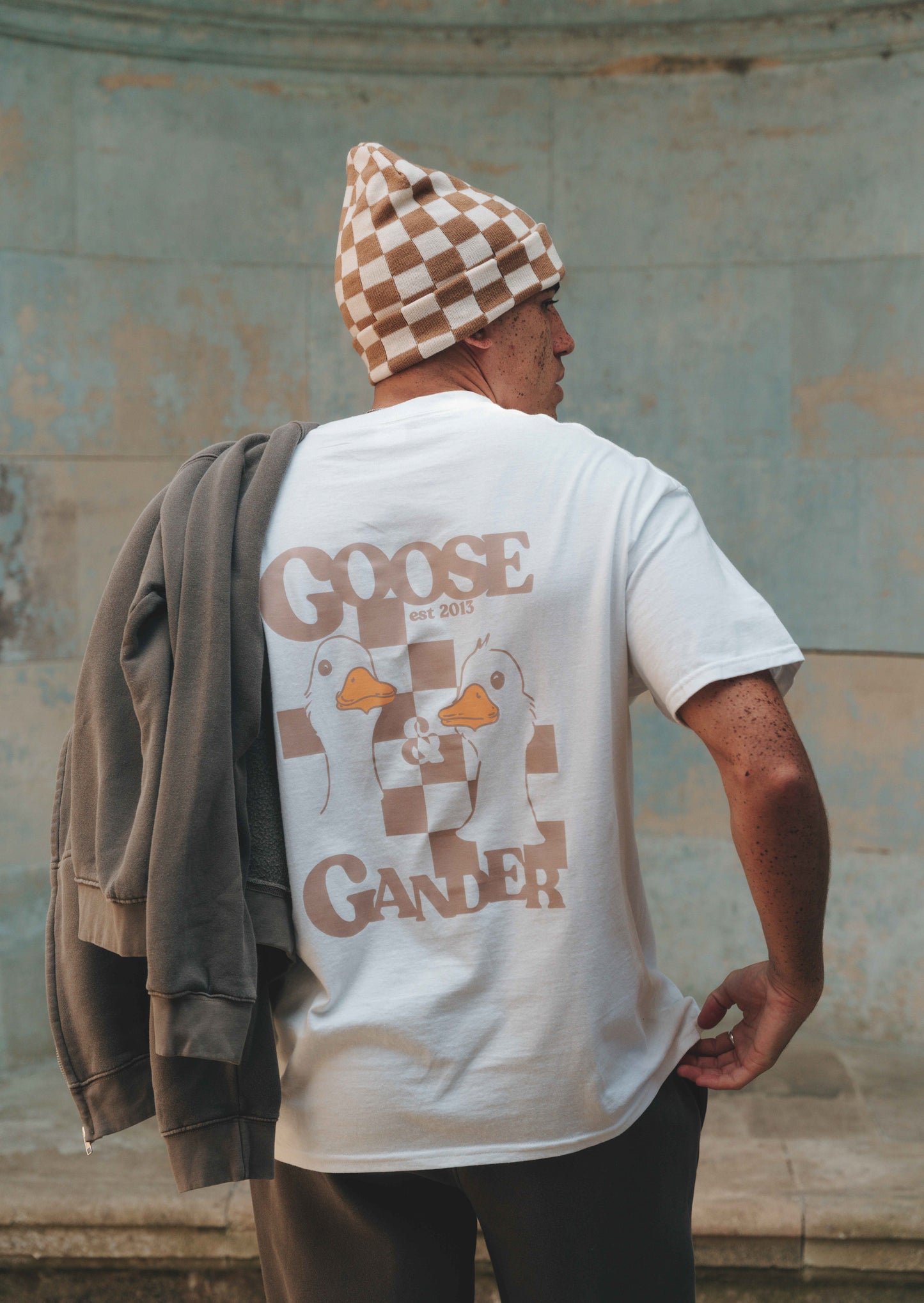 Mocha Goose Gambit Tee - White