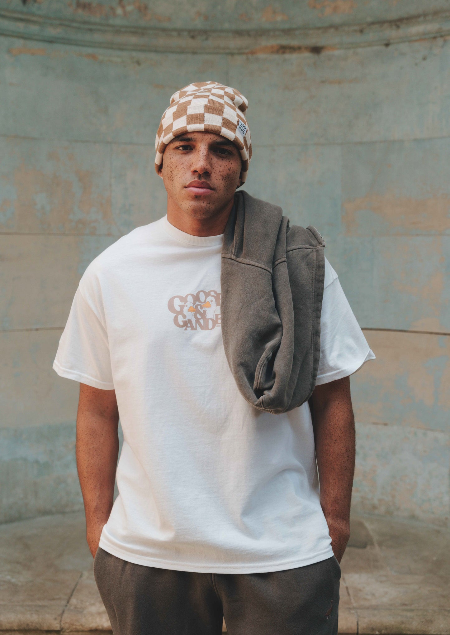 Mocha Goose Gambit Tee - White
