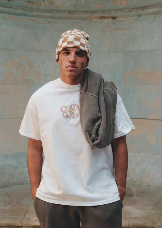Mocha Goose Gambit Tee - White