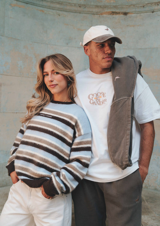 Two-Tone Washed Cap - Brown/Natural
