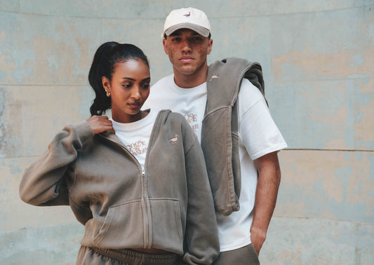 Goose Full-Zip Hoodie - Washed Brown