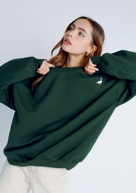 Unisex Goose Sweat - Forest Green