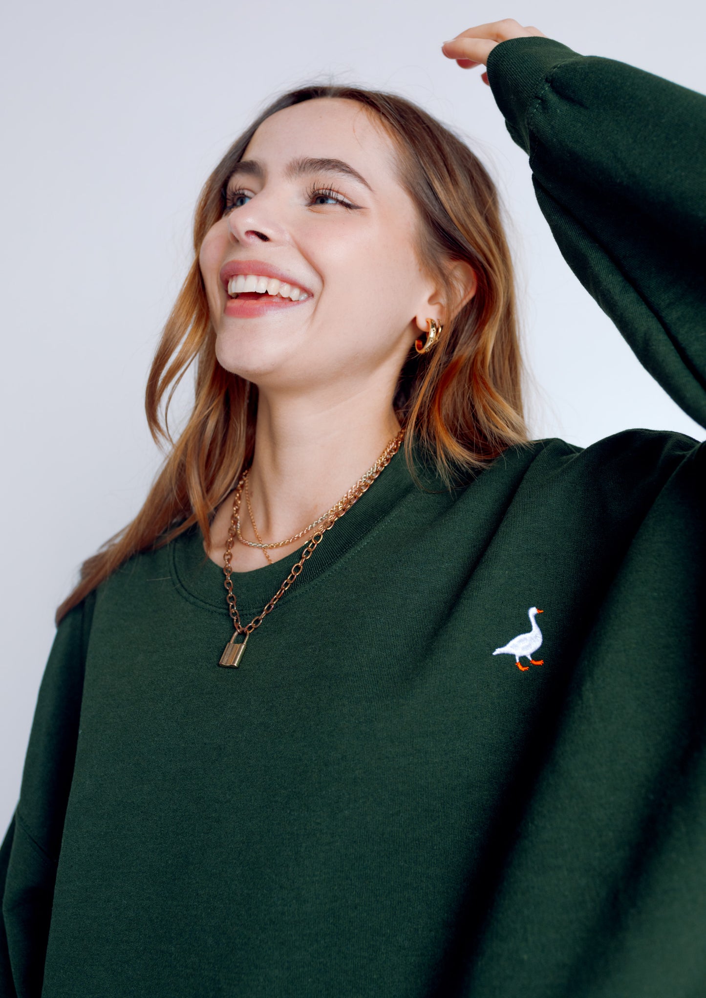Unisex Goose Sweat - Forest Green