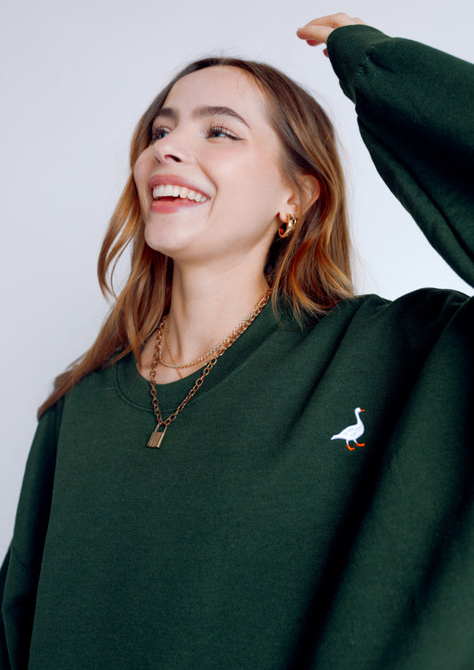 Unisex Goose Sweat - Forest Green