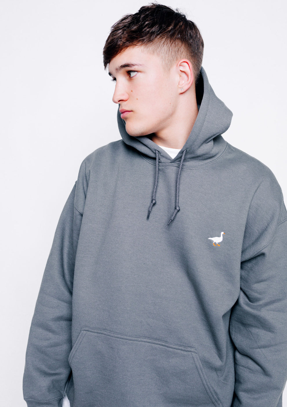 Unisex Charcoal Grey Goose Hoodie – Goose & Gander