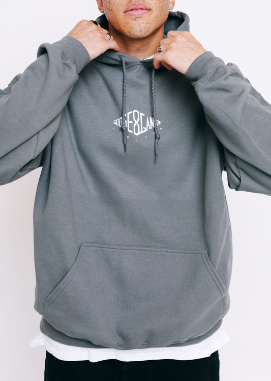 Unisex Charcoal Grey Diamond Hoodie