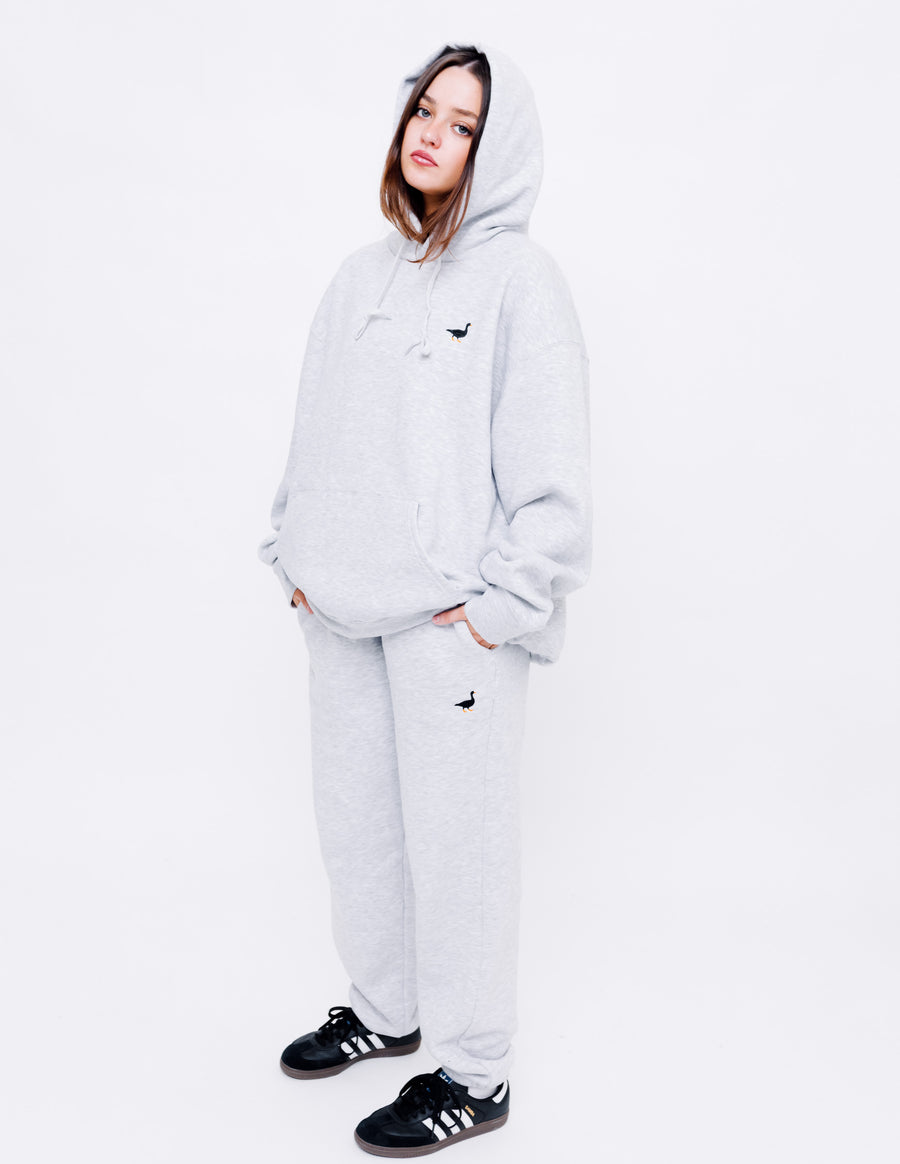 Unisex Ash Grey Goose Hoodie – Goose Gander - Main Image