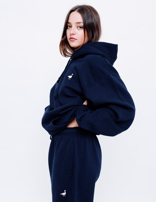 Unisex Premium Goose Hood - Navy Blue