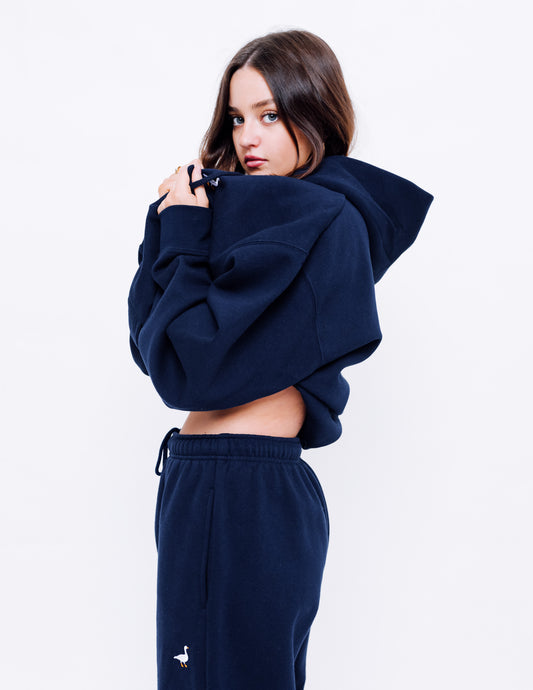 Unisex Premium Goose Hood - Navy Blue