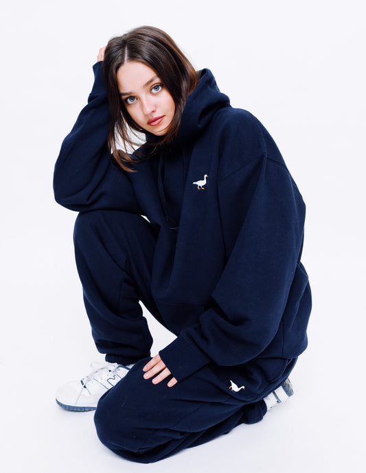 Unisex Premium Goose Hood - Navy Blue