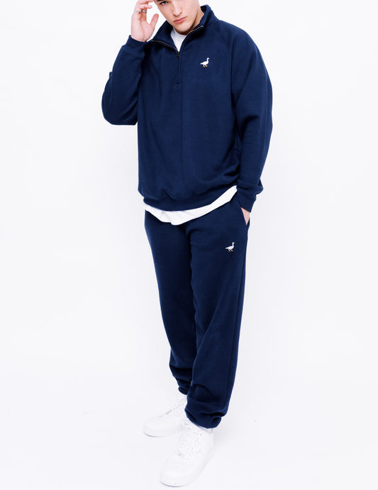 Unisex Premium Goose Classic Fit Joggers - Navy Blue