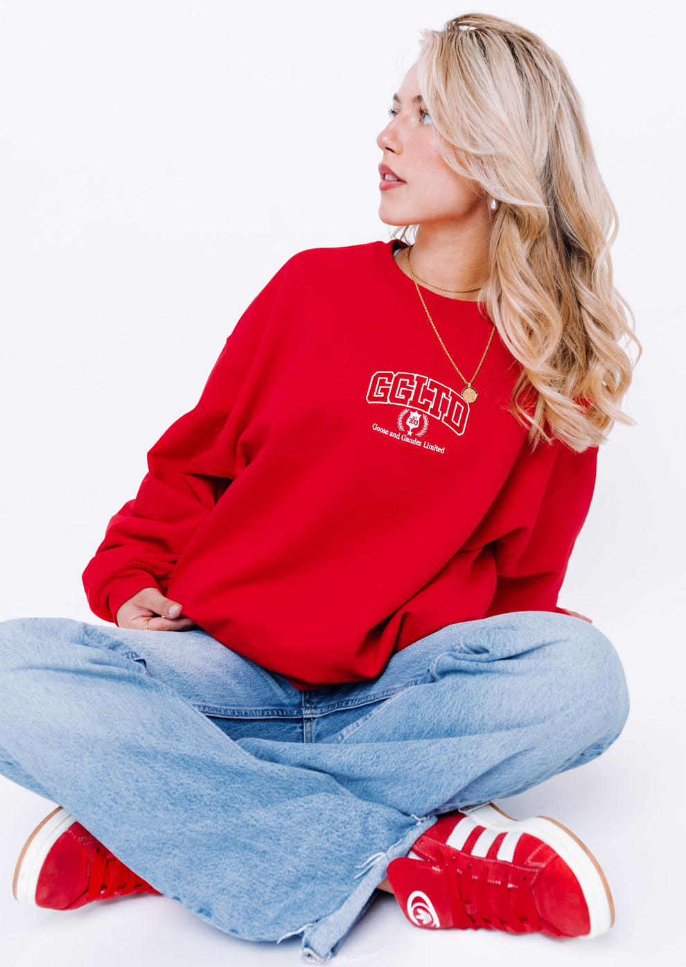 Unisex Varsity Sweatshirt - Red – Goose & Gander