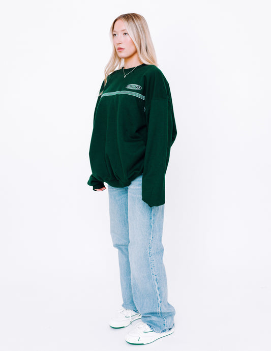 Unisex Goose League Ribbon Sweat - Forest Green