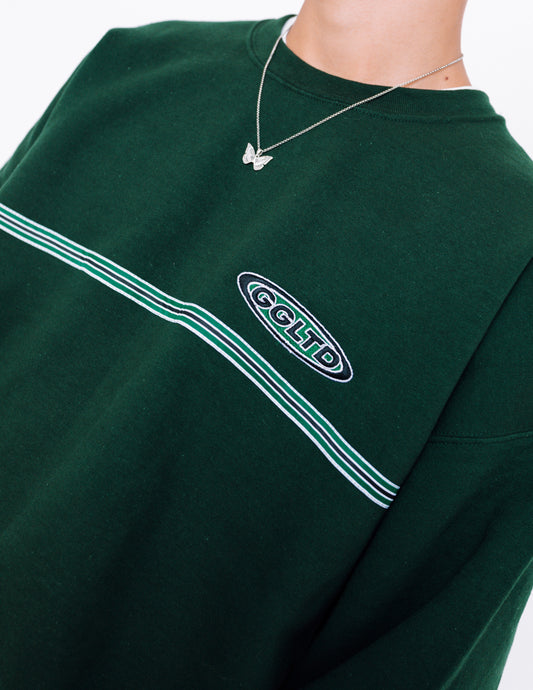 Unisex Goose League Ribbon Sweat - Forest Green
