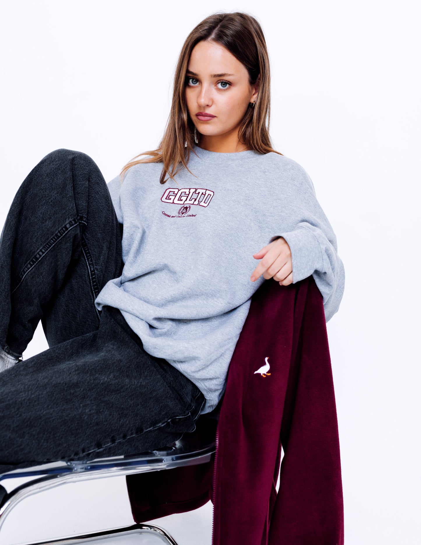 Unisex Varsity Sweatshirt - Sports Grey