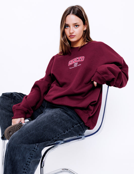 Unisex Varsity Sweatshirt - Burgundy