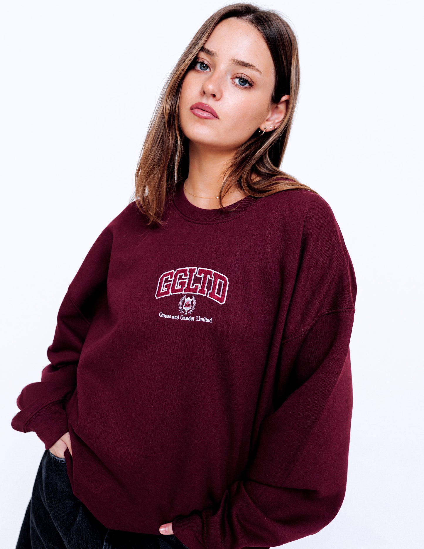 Unisex Varsity Sweatshirt - Burgundy