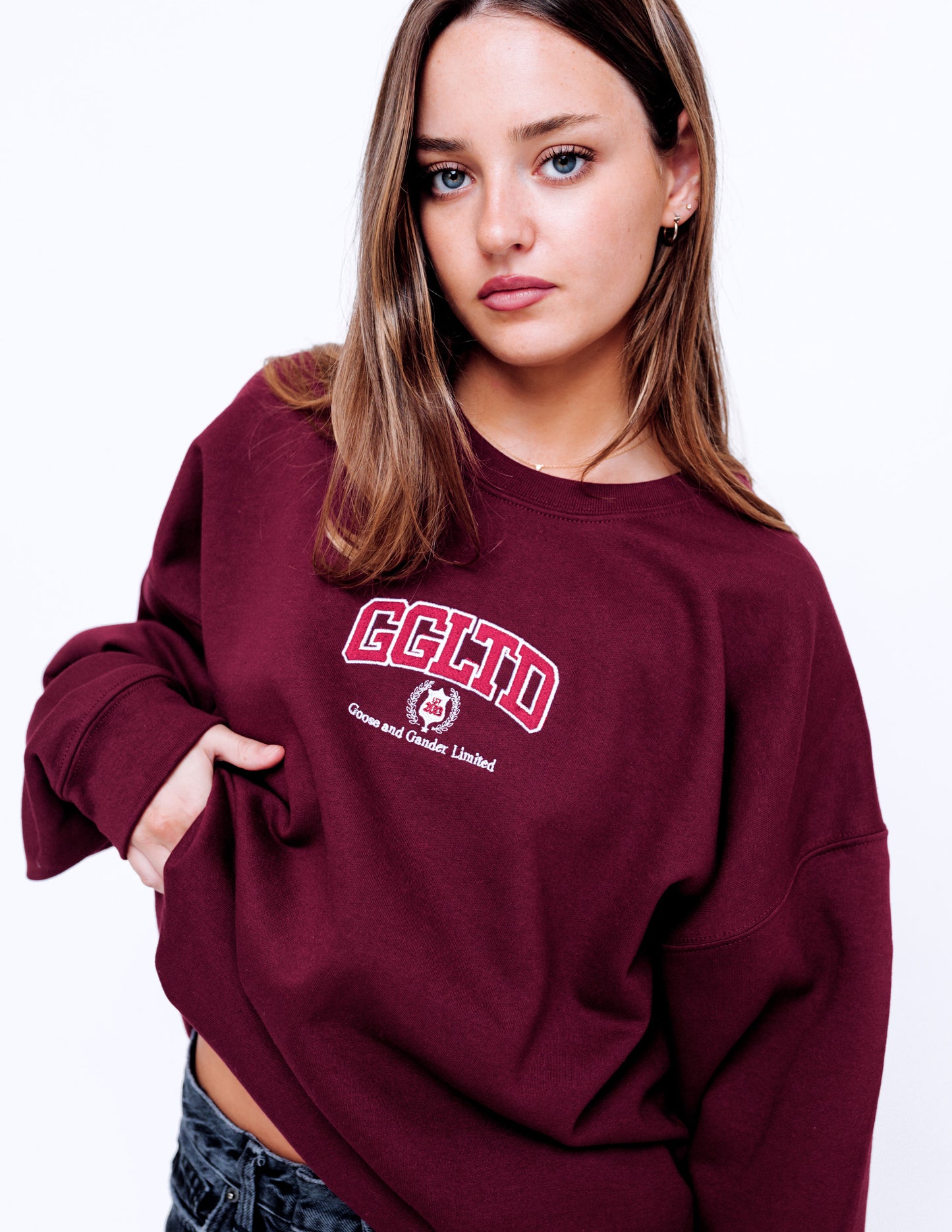 Unisex Varsity Sweatshirt - Burgundy