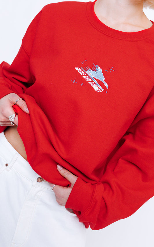 Unisex Ski Club Sweatshirt - Red