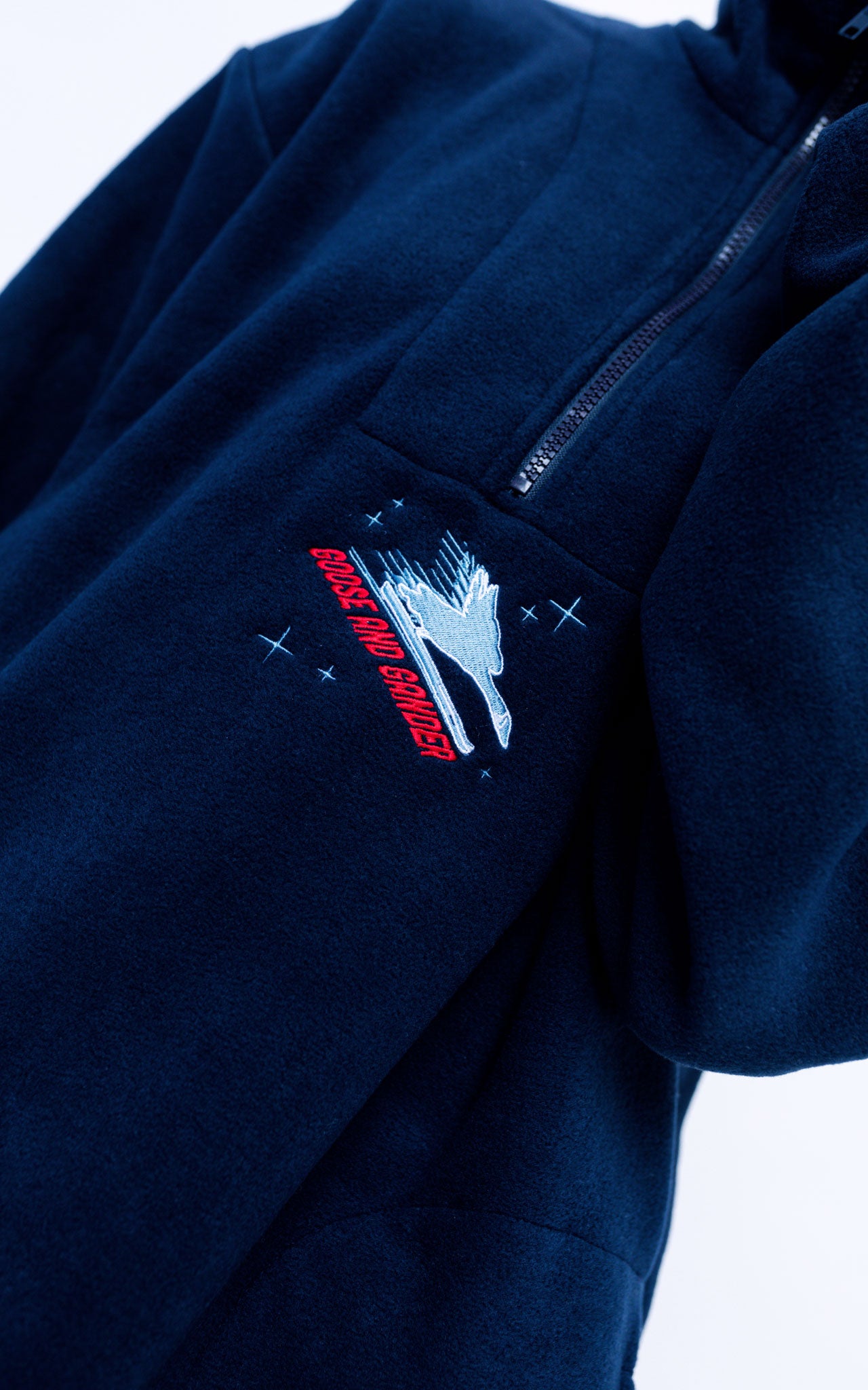 Unisex Ski Club 1/4 Zip Fleece - Navy