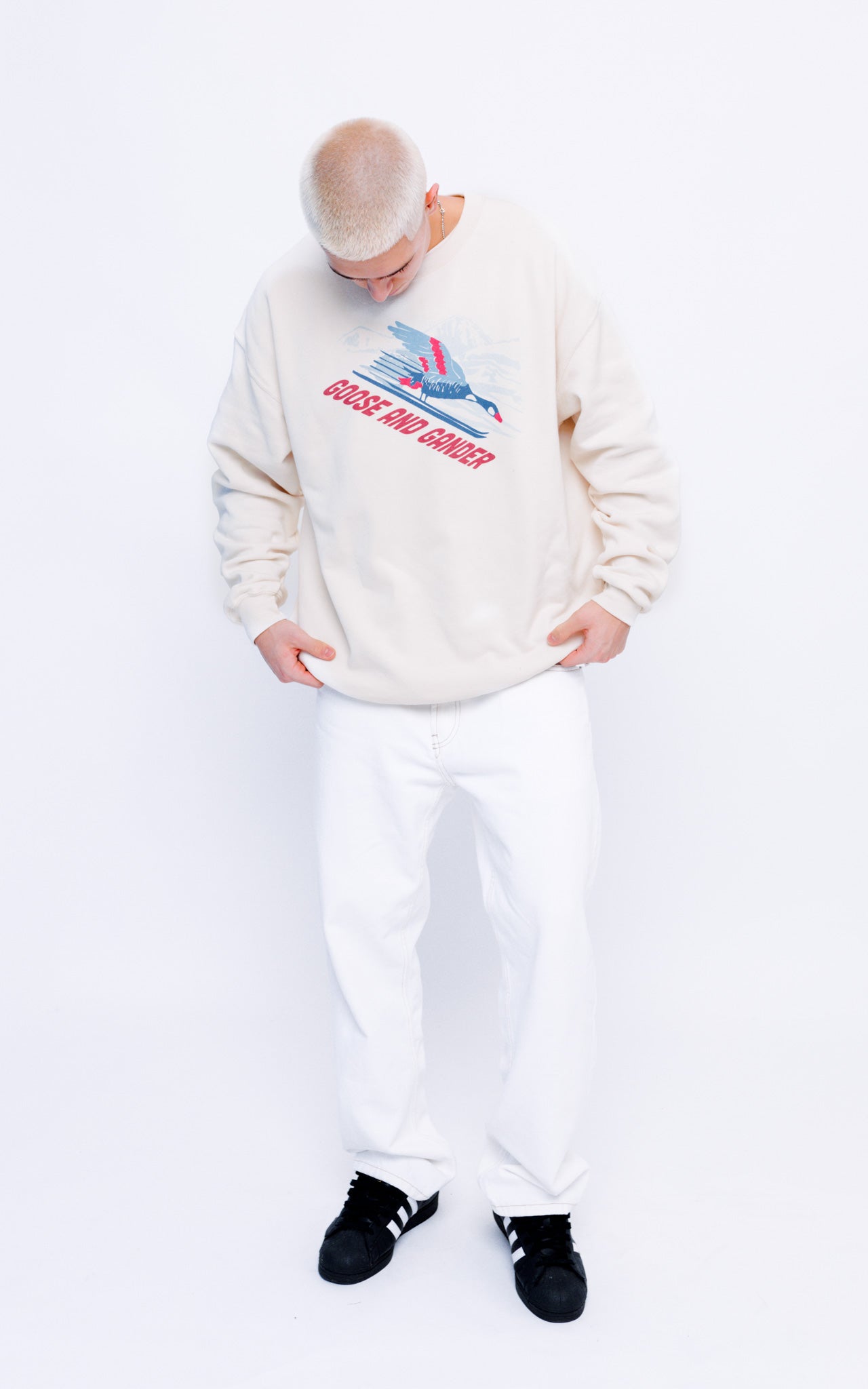 Unisex Ski Club Sweatshirt - Natural