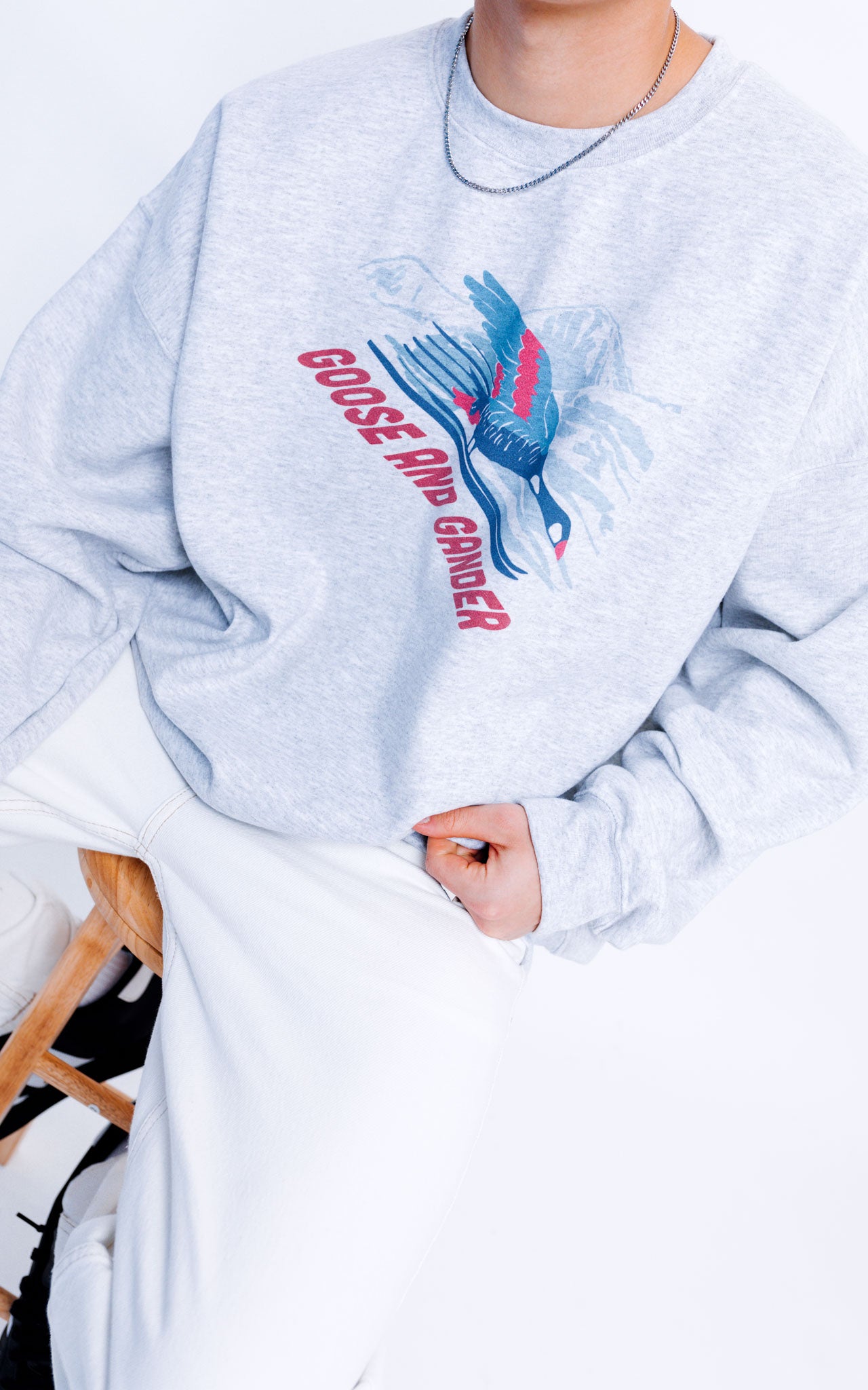 Unisex Ski Club Sweatshirt - Ash Grey