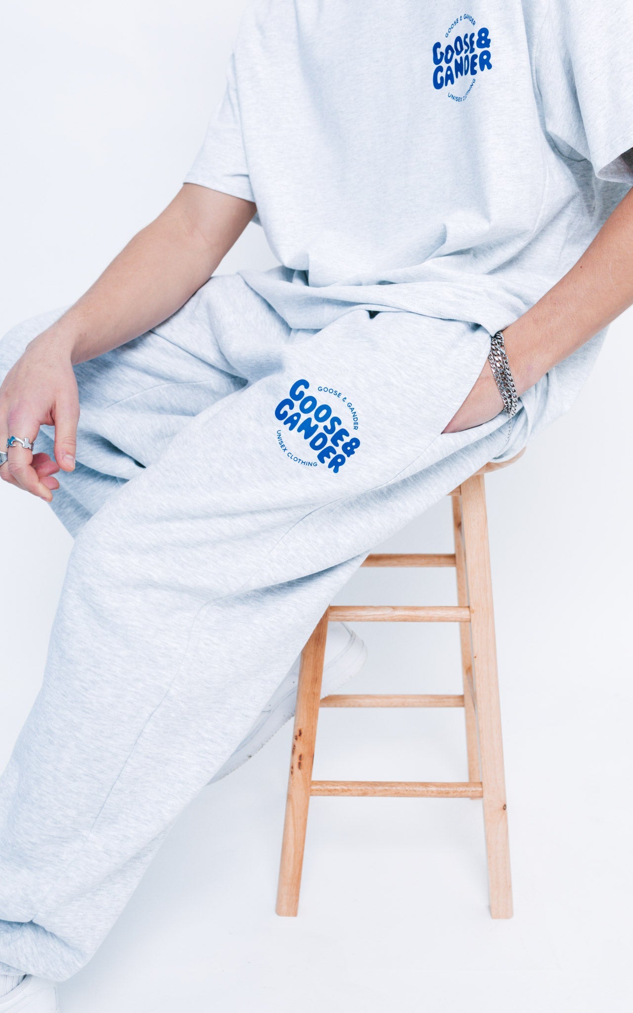 Azure Joggers - Ash Grey – Goose & Gander